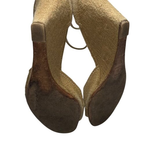 prada Italy straw cream rope design expadrille sandals 38 8 - Picture 2 of 7